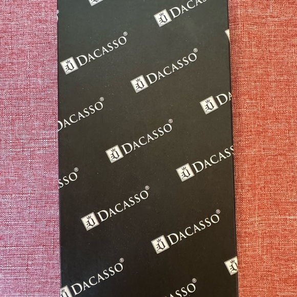 NWT - Dacasso Leather Double Letter Trays, Chocolate Brown (A3420) - Picture 7 of 10